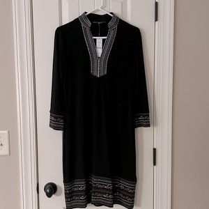 NWT WHBM Embellished Black Dress